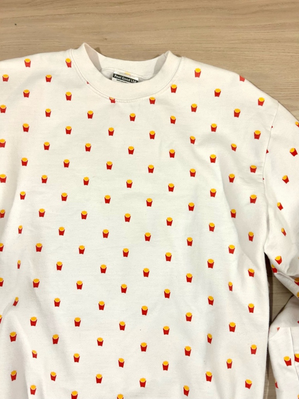 Feel Good Ltd McDonald's French Fries Sweatshirt Size L (50th Anniversary)